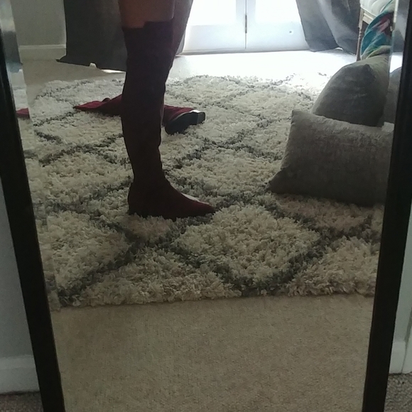 Tory Burch Caitlin OTK Suede Boot - Picture 3 of 4